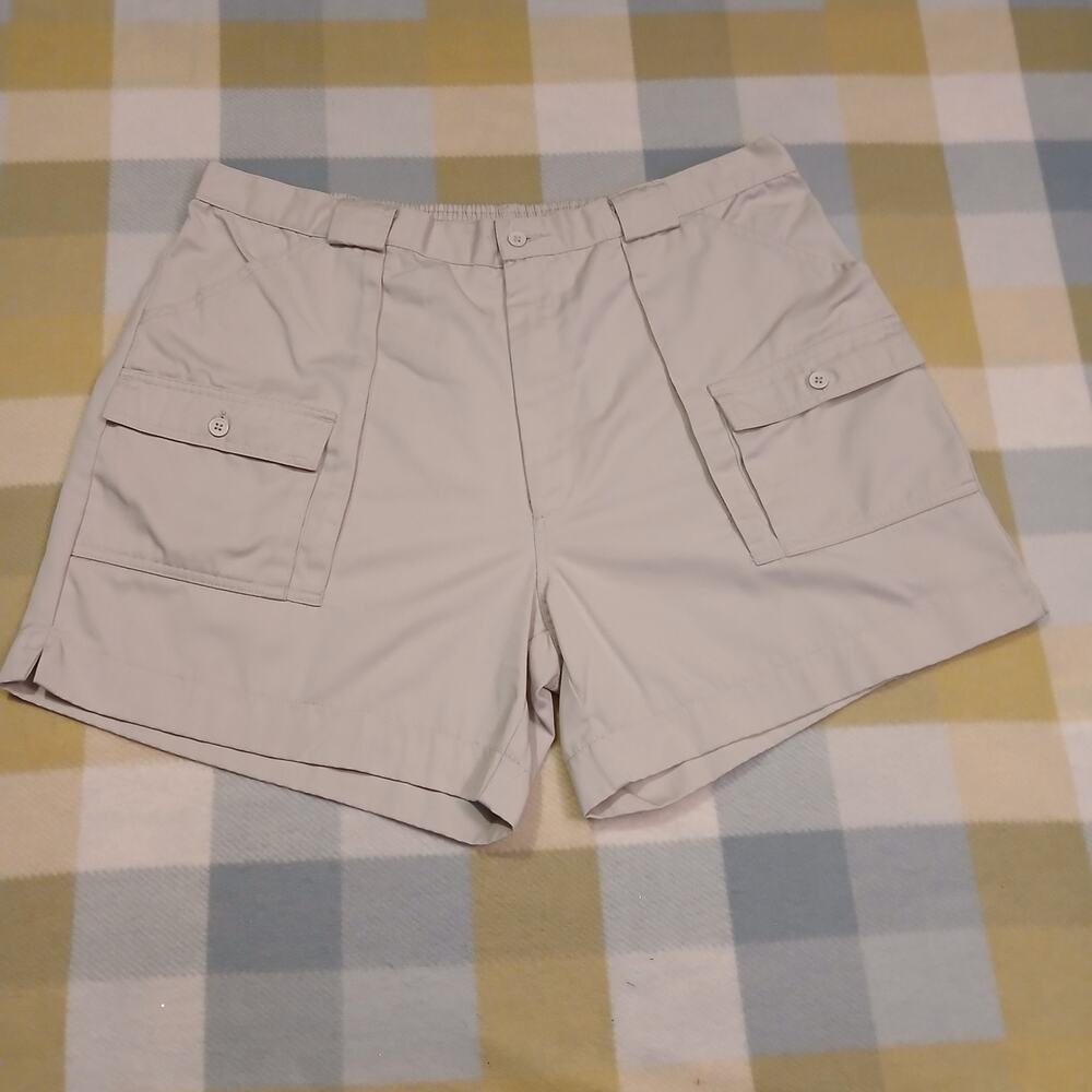 Sportif USA Original Stretch Cargo Shorts Khaki Utility Mens 42 Outdoor